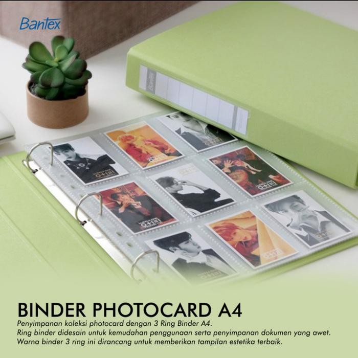 

BANTEX RING BINDER A4 3 RING 8322P BINDER PHOTO CARD ODNER A4 BANTEX KODE 707