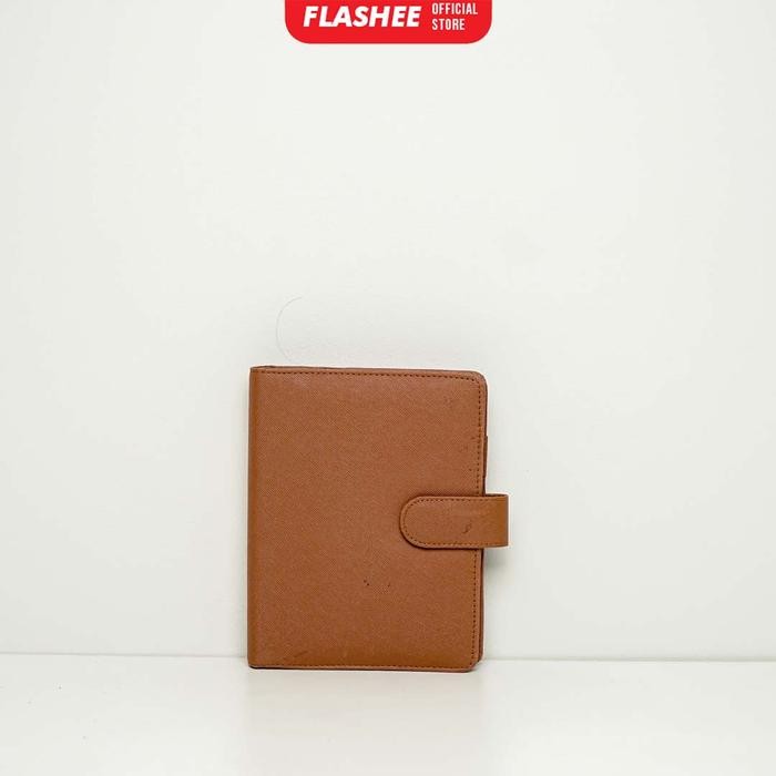 

FLASHEE A6 BINDER BUGDETING KEUANGAN 6 RING WARNA COKLAT MUDA STATIONERY BINDER BUDGET PLANNER PAPER