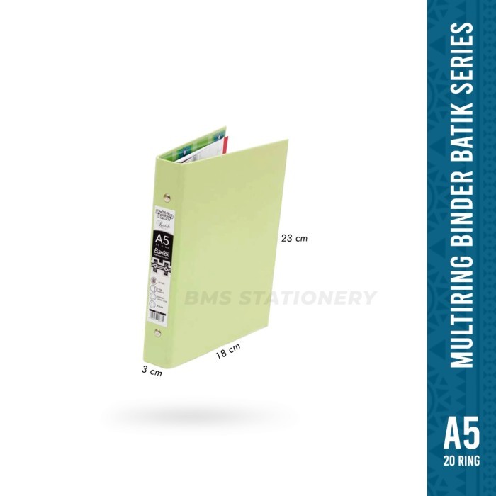 

BANTEX A5 MULTIRING BINDER - BATIK SERIES (1 PCS) #1334 KODE 909