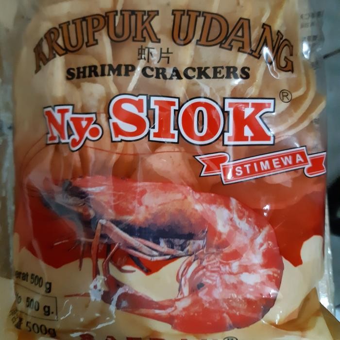 

SALE !!! KRUPUK UDANG NY.SIOK OVAL 500GRAM READYY