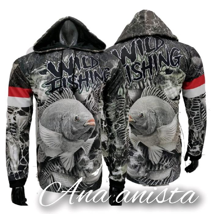 Baju Jersey Mancing Nila Wild Fishing Terbaru