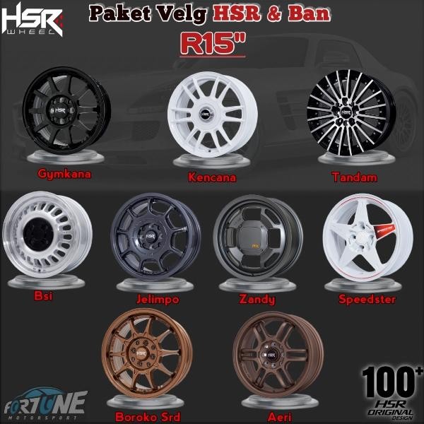 Paket Velg HSR Ring 15 Dan Ban Spek Ban Bisa Buat Brio, Agya, Ayla, Avanza, Dan Mobil Lainnya