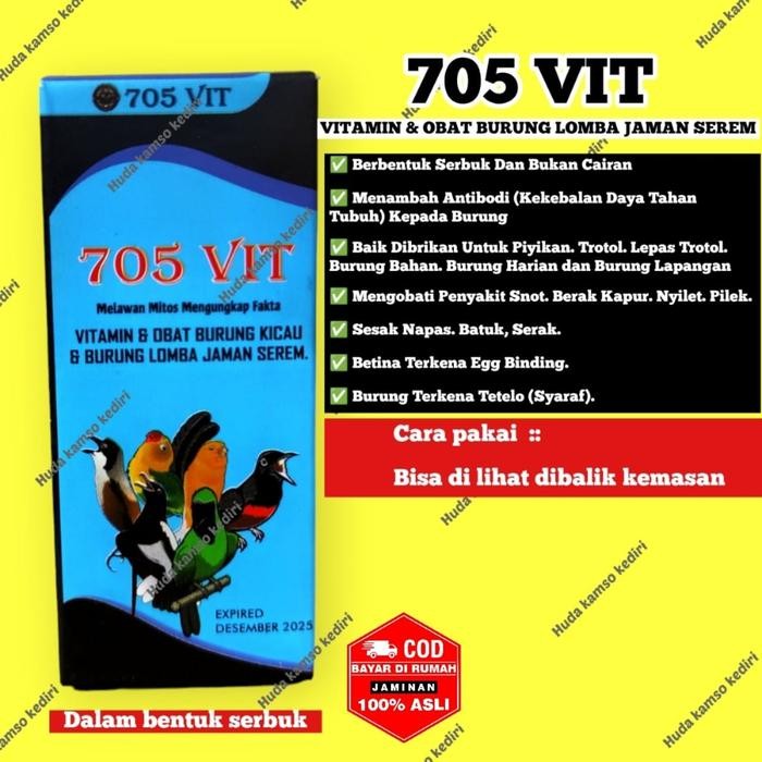 READY 705 + 705 NET + VIT 705 + 705 VIT + OBAT BURUNG SAKIT + ANTI SERAK