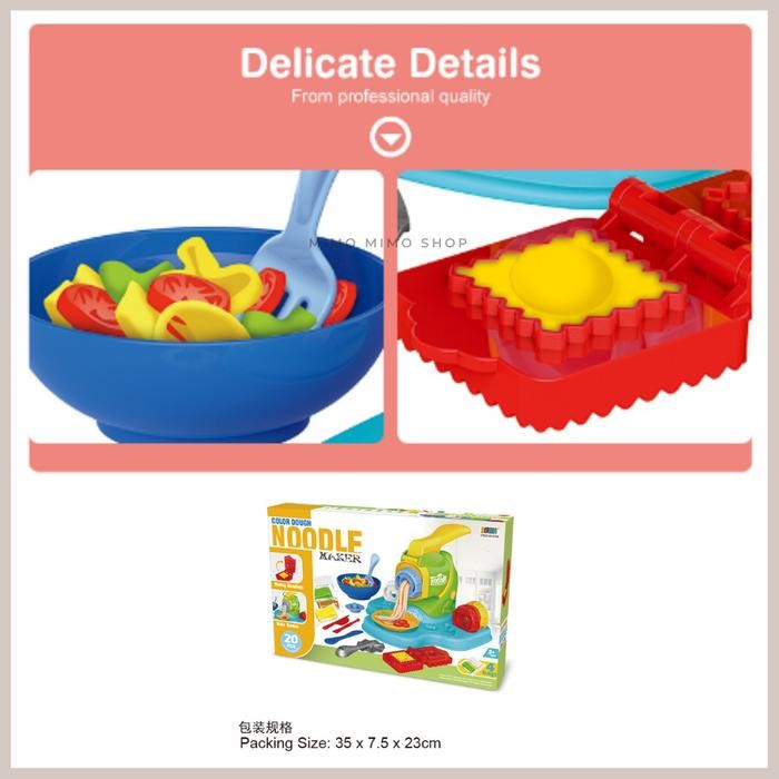 MAINAN CETAKAN PLAYDOUGH NOODLE MAKER COLOUR DOUGH gals