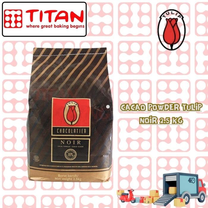 

Bubuk Cacao Tulip Noir 2.5 KG untuk Kue dan Susu - Chocolate