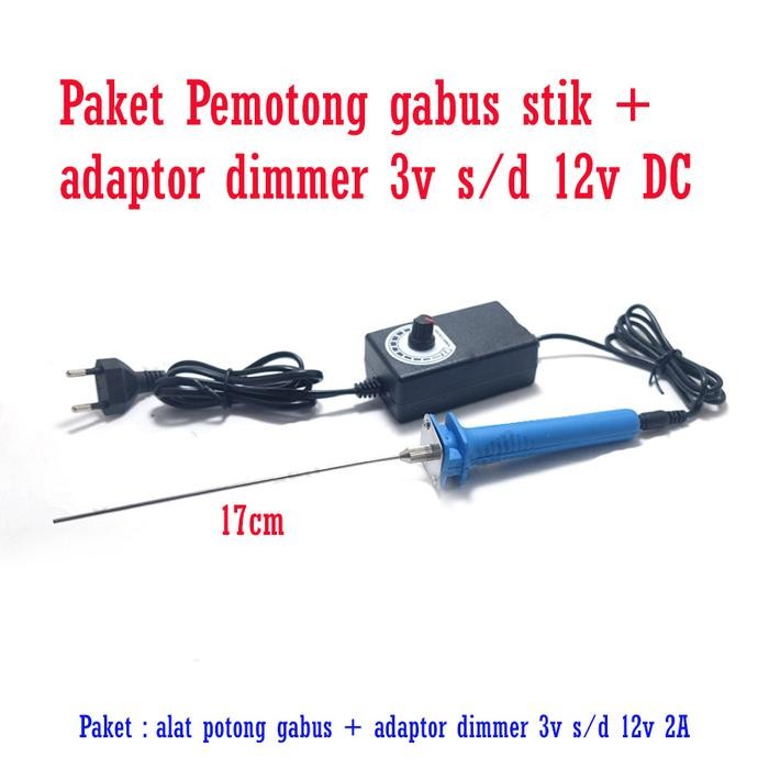 

Paket alat pemotong gabus stik + adaptor dimmer 3v-12v Busa Styrofoam