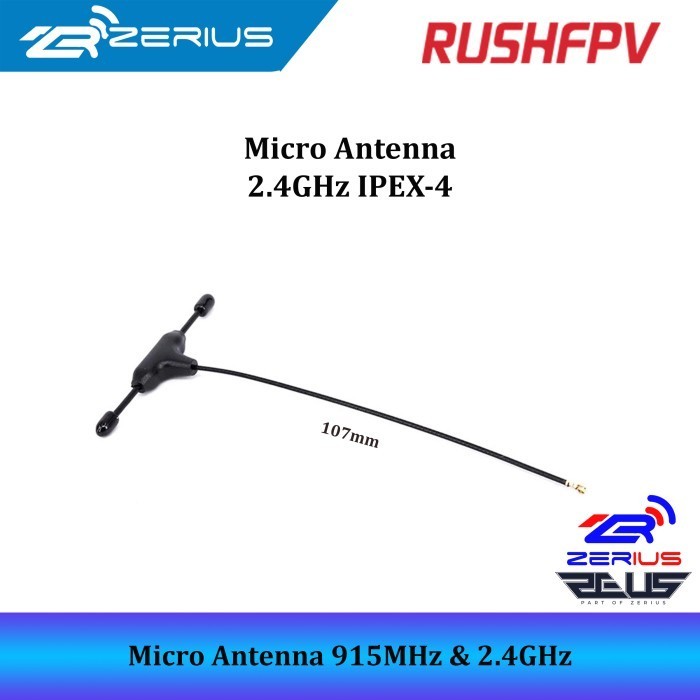 [Expert] RushFPV Micro Antenna 915MHz & 2.4GHz IPEX1 IPEX4 ELRS TBS Antenna
