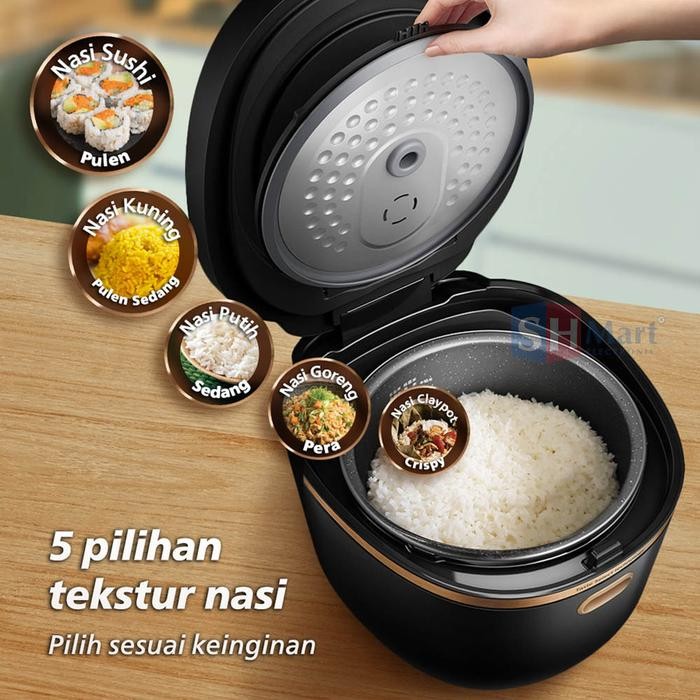 Rice Cooker Philips Digital 1.5 Liter HD4539/30 Iinduction Heating New