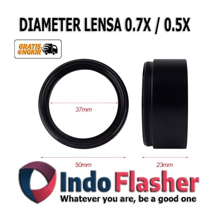 [Expert] LENSA TAMBAHAN LENSA PENINGGI MICROSCOPE Lensa 0.7 x Lensa 0.5 x