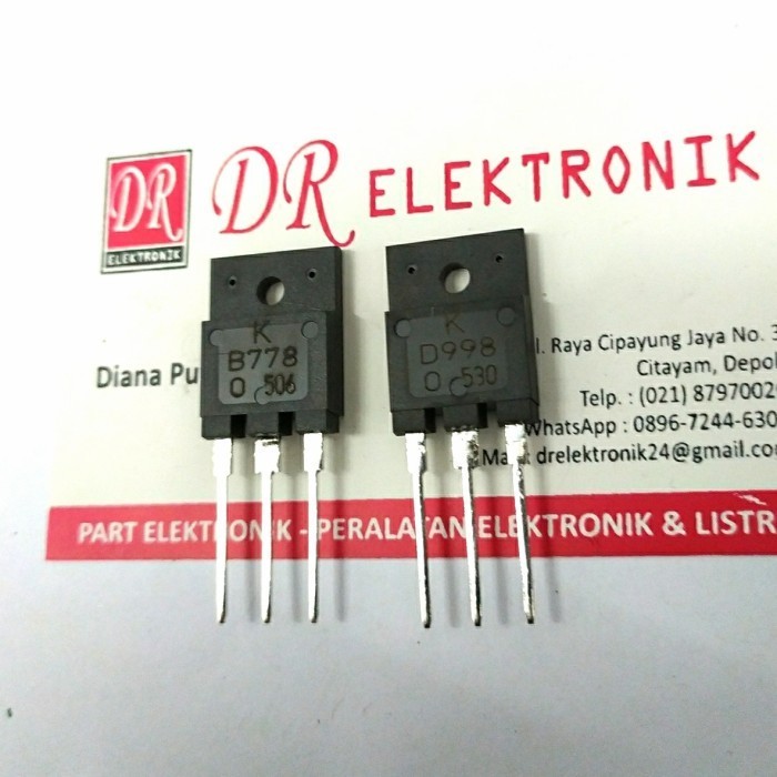 (Expert) Satu set Transistor ASLI K B778+D998 Original 2SB778 2SD998