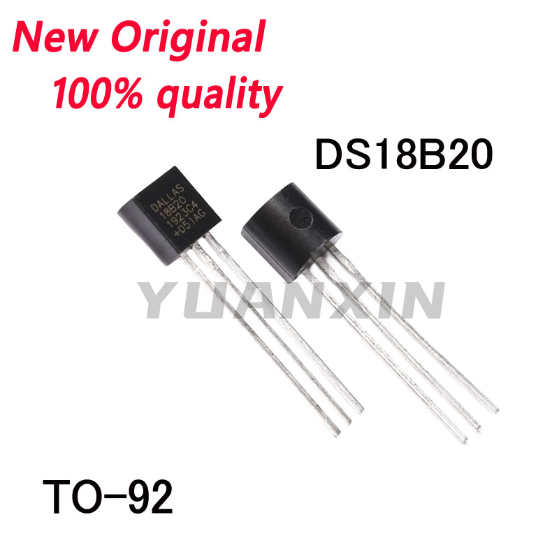 IMPORT 10/PIECESNEW ORIGINAL DS18B20 CHIP PROGRAMMABLE DIGITAL TEMPERATURE SENSOR TEMPERATURE