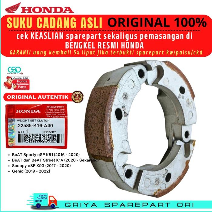 Kampas Ganda Beat Deluxe Original Kampas Kopling Otomatis Beat Street New Led Kampas Kopling Ganda