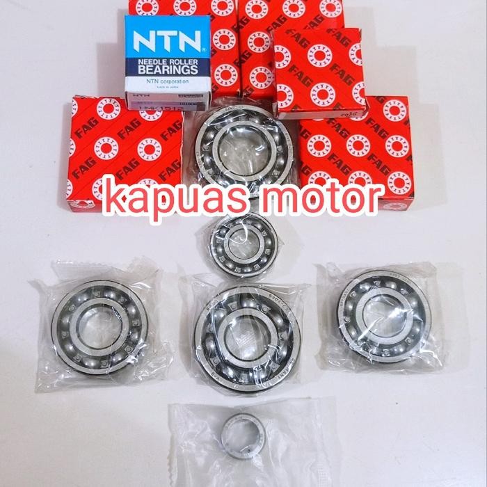 Bearing Laher Mesin Rasio Kruk As Komplit Suzuki Ts 125 Original Fag C3