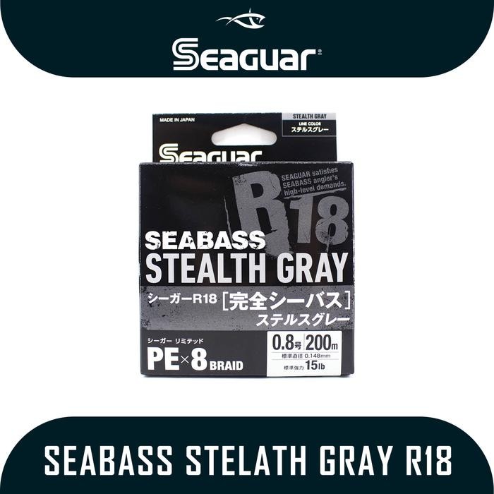 Senar Pancing Pe Seaguar Seabass Stealth Gray R18 200M