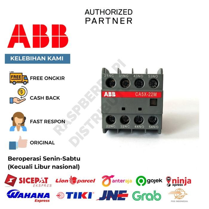 Abb Auxiliary Contact Block Ca5X-22M 1Sbn019040R1122