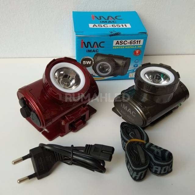 (Expert) Senter Kepala Rechargeable 5w iMac ASC-6511