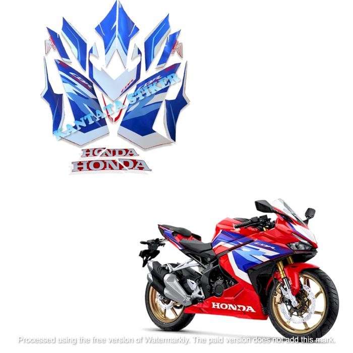 Termurah Stiker Striping Lis Les Body Motor Cbr 250 Rr Sp 2023 Merah Biru 1Set