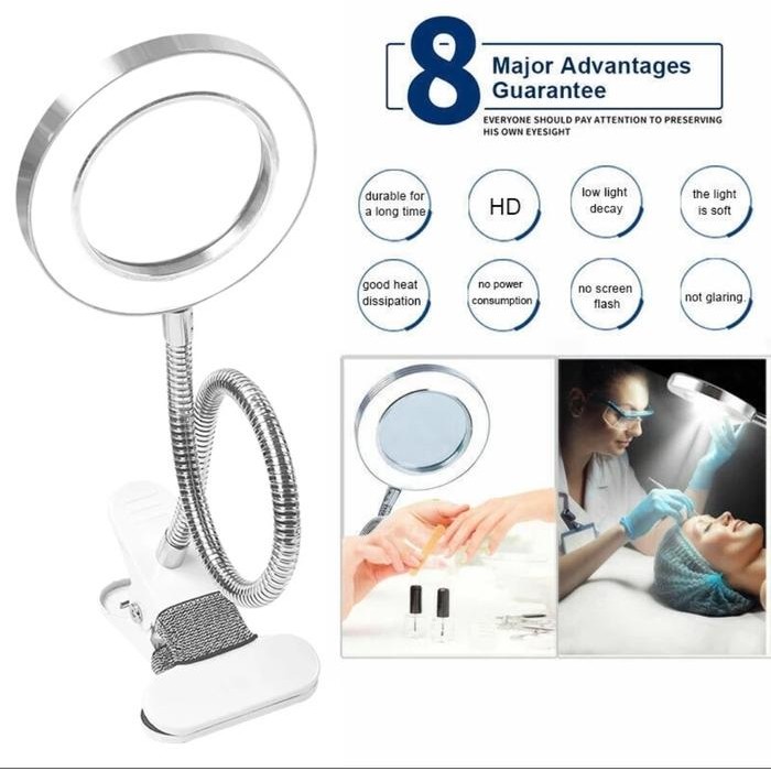 

Terbaru Avpro Avs11M8X Multifunctional Magnifying Glass 8X W Led Lamp 11Cm 10W