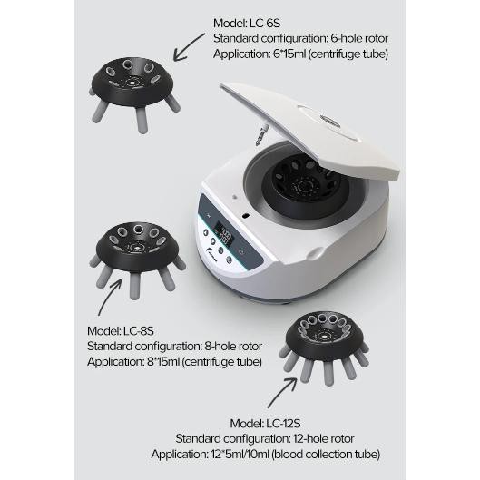 

Ready Stock Joanlab Low Speed Centrifuge Lab Medis Plasma 4000/5000 Rpm Lc6S/Lc500-6 Prp Prf
