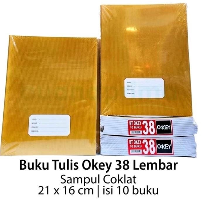 

Product Laris Buku Tulis Okey Kraft 38,58 Sampul Coklat..