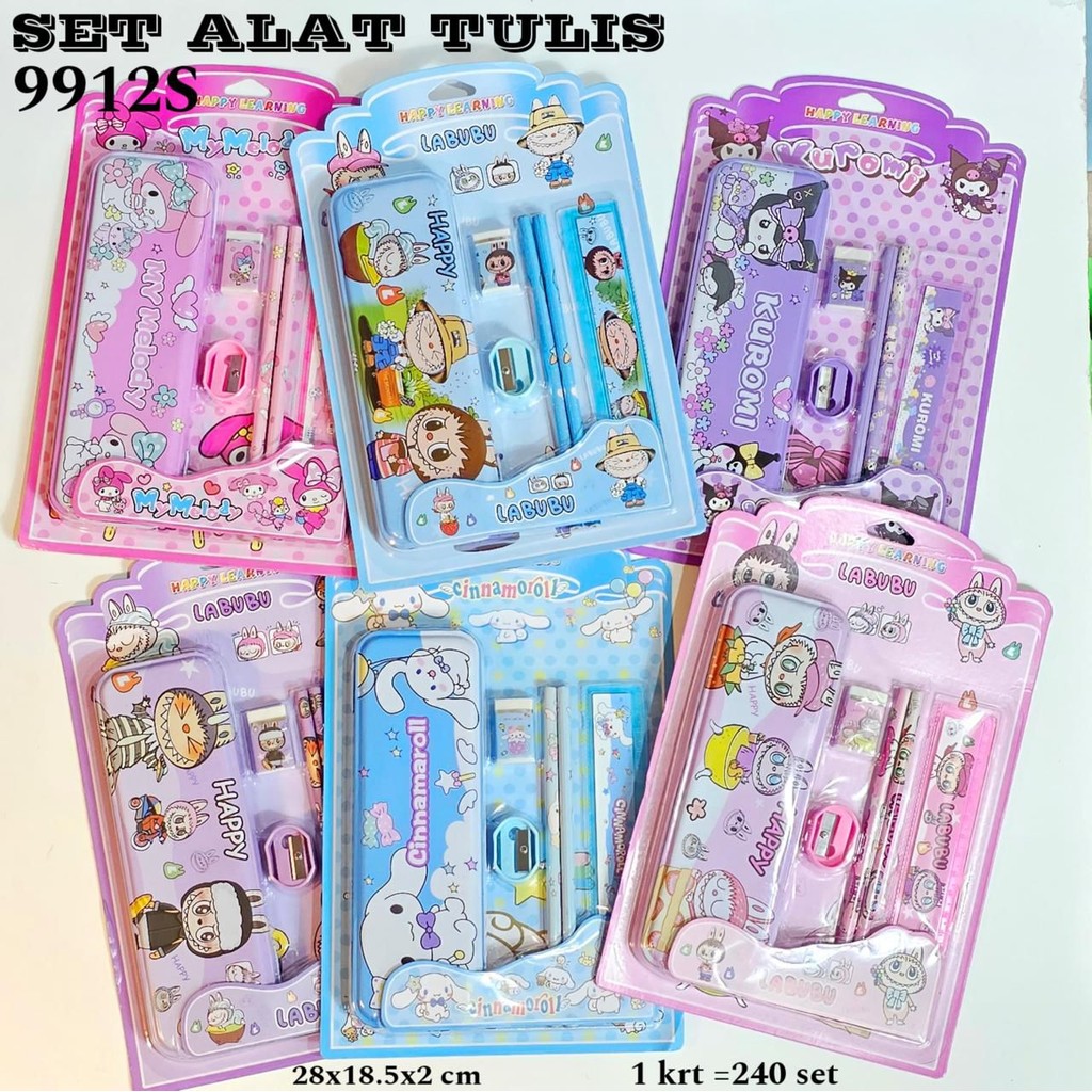 

Kotak Pensil Set 9912 Sanrio Labubu 6 In 1