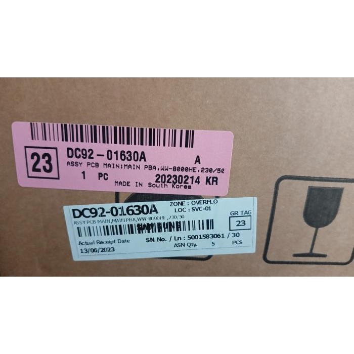 PCB MODUL MAIN MESIN CUCI SAMSUNG WW12H8420EW DC92-01630A ORIGINAL TERMURAH