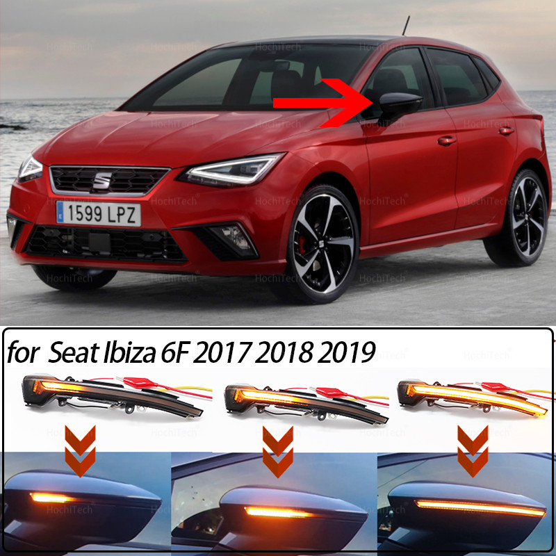 for seat Ibiza 6F 2017 2018 2019 Dynamic LED Blinker Side Mirror
