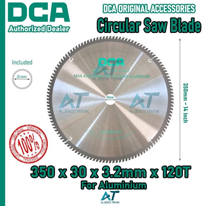 PREMIUM DCA MATA GERGAJI ALUMUNIUM 14 INCH 120T CIRCULAR SAW BLADE