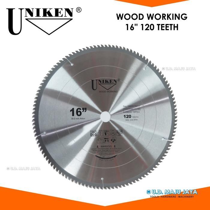 PREMIUM UNIKEN-TCT Saw Blade 16" (400mm) 120TR /Mata Gergaji Kayu/Mata Circle