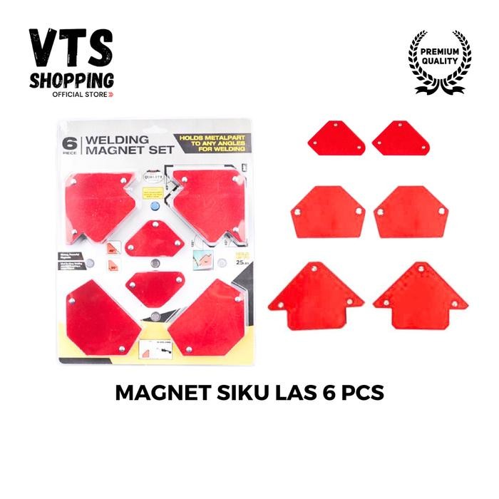 PREMIUM Paket Magnet Siku Las 6 Pcs / Mix Magnetic Welding Holder Set