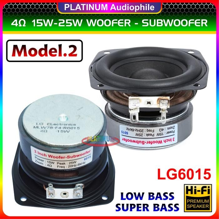 Terlaris Speaker 3 Inch Super Bass 4 Ohm 15W-25W Woofer Subwoofer 6015 Ongkir Termurah