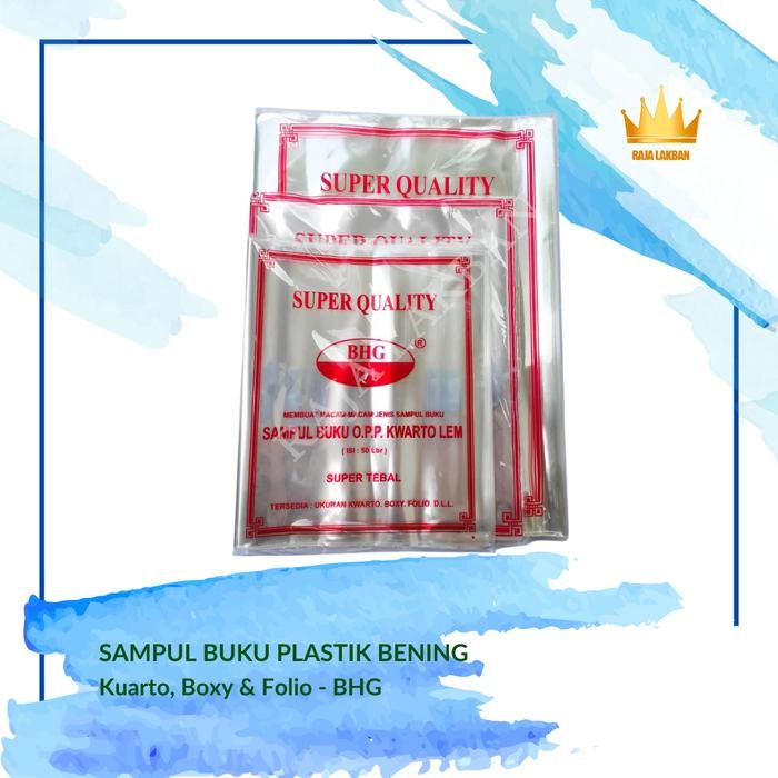 

Sampul buku plaik Sampul buku plaik OPP BHG/ Kuarto/ Boxy/ Folio/ LKS PAK