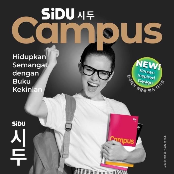

5 buku SiDU Maxi Buku Tulis 42 Lembar KAMPUS CAMPUS design SAMPUL KOREA / BUKU BESAR PANJANG