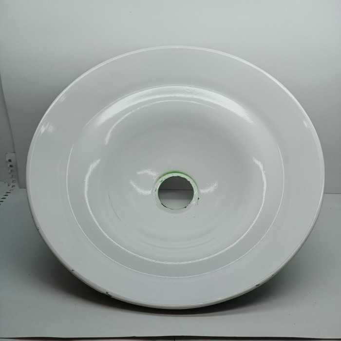 (Expert) Kap hijau wd double cup + fitting keramik e27 lampu gantung pju bagus