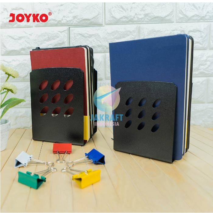 

1 Pcs Book End Besi Sedang BKE688 / Besar BKE689 and Sandaran Pems Penahan Buku Hitam / B Tebal