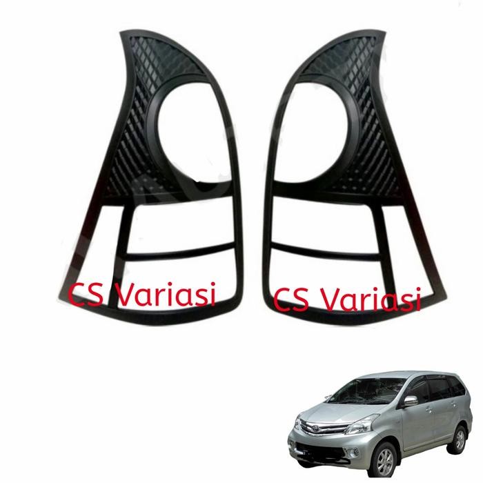 Garnish Lampu Belakang All New Avanza 2012 2014 Hitam