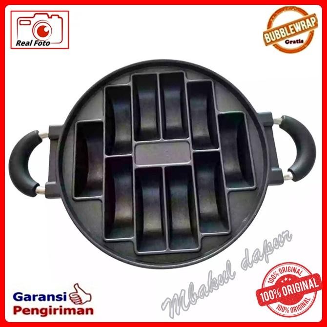 

Cetakan Kue Pukis/Pancong/Rangin Tefflon Anti Lengket Plus Tutup Kaca 10 Lubang Cembung Gratis