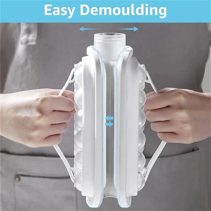 

Botol Cetakan Es Batu Bulat 12 Grid Ice Cube Mold Praktis & Unik (Putih) Gratis Ongkir