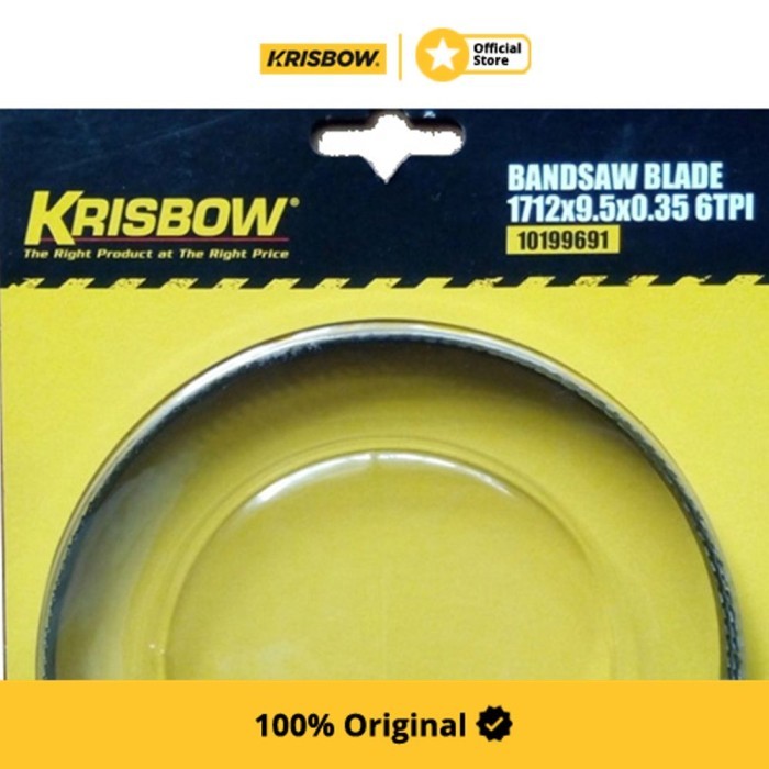 Krisbow Bandsaw Blade Mata Gergaji 9.5 Mm 6Tpi