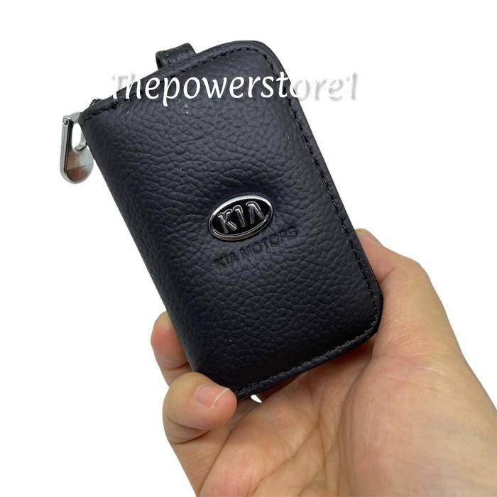 DOMPET GANTUNGAN KUNCI MOBIL KIA KULIT ASLI