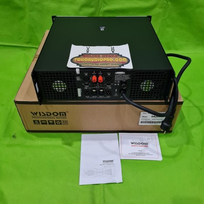 Power Wisdom Sa-2000 2-Annel Power Amplifier Wisdom Sa2000