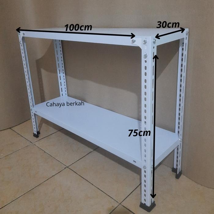 RAK BESI MEJA KOMPOR 2 SUSUN