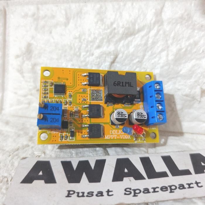 Mppt 6A Boost Buck Baterai Lihtium Aki Cc Cv 7-28V 100W Solar Cell