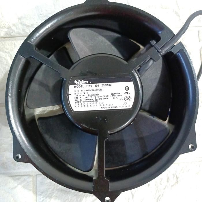 Kipas Industri Nidec 17Cm 48V Ebmpapst Nidec 36-60V Dc 30W Fan Axial