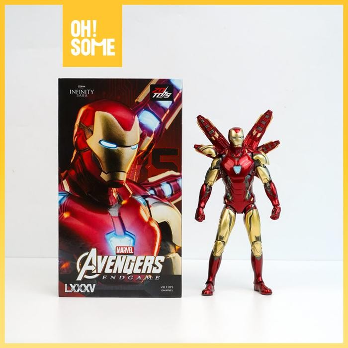 OHSOME ZD Toys Marvel Iron Man Mark 85 Action Figure Patung Pajangan Figure Ironman Mark 85 MK85