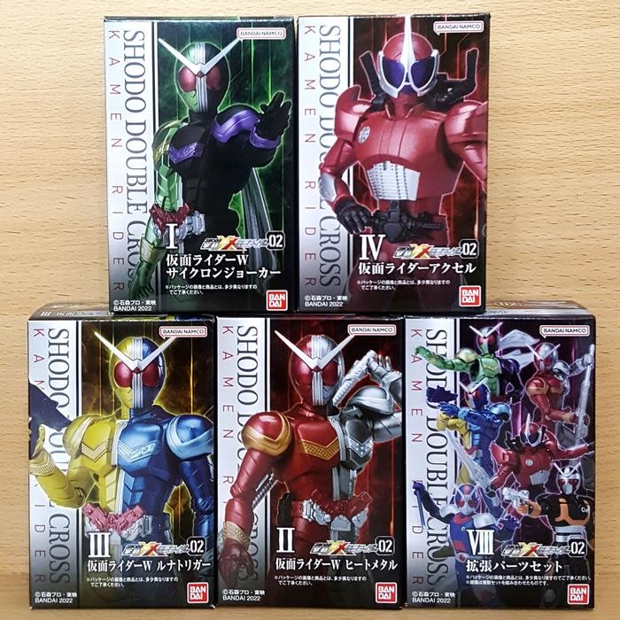 SHODO-XX Kamen Rider 02 [5/SET] W Double CJ HM LT Accel +Parts HEISEI