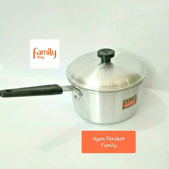 PANCI MASAK MIE / PANCI GAGANG / PANCI SUSU HALCO 16 CM ALUMUNIUM TEBA