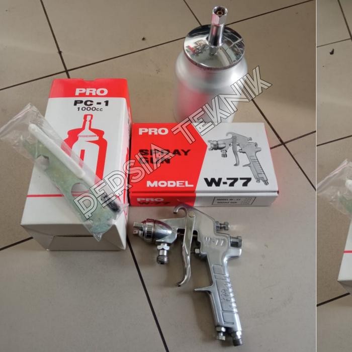 SPRAY GUN PRO W77 TABUNG BAWAH CAT SEMPROT SPET DICO 1000 CC