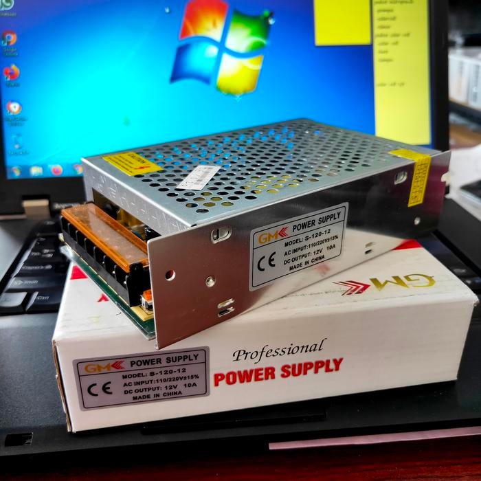 Adaptor 12V 10A Power Supply Cctv 10A Real Switching Original