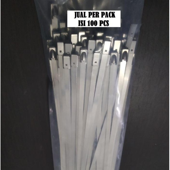 

Perpack Cable Ties Stainless 4.6 Mm X 600 Mm Tali Tie Tis Anti Karat